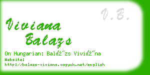 viviana balazs business card